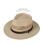 Bucket Hat With Adjustable Fit Foldable Wide-Milky white 4