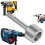 SDS- T Post Ground Rod Driver, Drill Bit Driver Durable Hammer Drill Rod Converter pour Hammer Drill Grounding Rods E 2