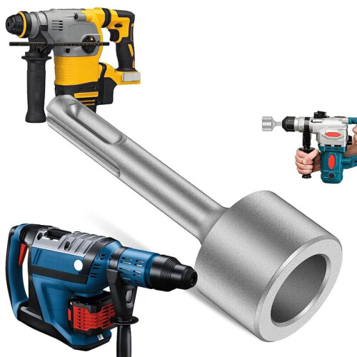 SDS- T Post Ground Rod Driver, Drill Bit Driver Durable Hammer Drill Rod Converter pour Hammer Drill Grounding Rods E 1
