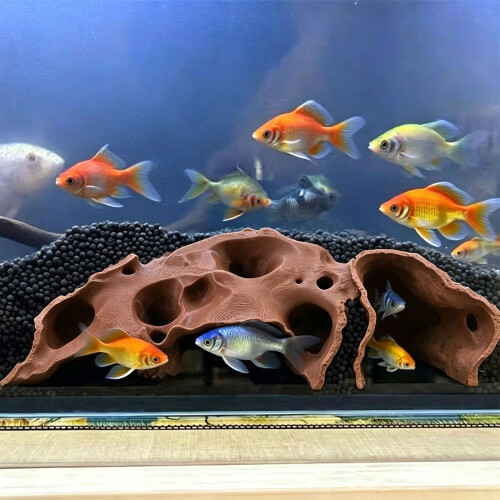 Interaction FishTank Decoration 3D Print Tunnel Cave-1 3 2