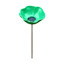Station d'arrosage durable d'oiseau en métal pour la-Vert