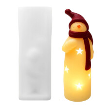 Food Grade Silicone Santa Claus Mould for Candle Making-9