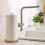 Wooden Kitchen Roll Holder with Wide Base 2
