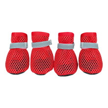Chaussures d'été respirantes pour petits chiens,-Rouge L