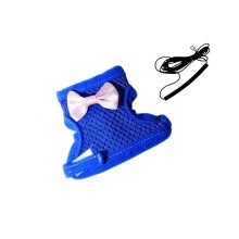 Interaction Bird Harness Vest Leash for Flexible Secure-Blue S