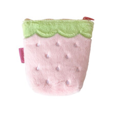 Cosmetische tas pluche fruitontwerpen draagtas voor-Roze