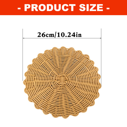Modern Round Shape Placemat Woven Table Mat Suitable For Pot And 2