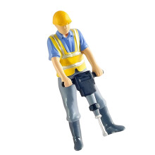 Hars miniatuur bouw bouwvakker figuur schaal-Boor gaten met