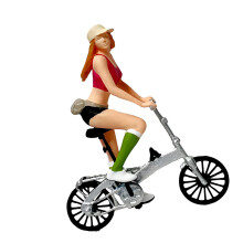 1/87 Scale Resin Cycling Figure Miniature Model For Home- 1162