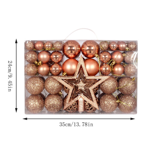 Shatterproof Christmas Ball Ornaments Blue Silver 101pcs 2