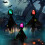 Halloween-Hängeschädel-Dekoration mit blinkenden Lichtern (1 Stück) 1