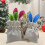 Easter candy bag rabbit ear drawstring 12 pcs 5