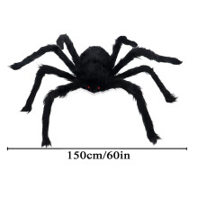 Plyšová pavoučí dekorace na Halloween 150 cm