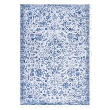 Haperlare area rug blue tribal vintage floral 5x7 ft