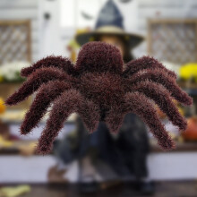 Artificial Scary Hairy Spider Ornament 3.74x4.52 in