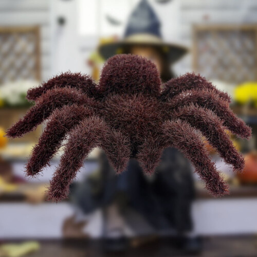 Artificial Scary Hairy Spider Ornament 3.74x4.52 in
