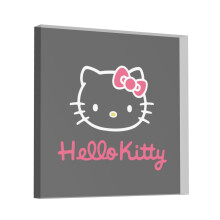 Akrylová čtvercová plaketa Hello Kitty s inspirativním citátem
