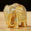 Gold Elephant Statue for Good Luck and Wealth Small 1