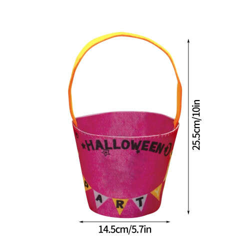 Halloween-Süßigkeitentüte, Spinnenmuster, Stoffeimer, 1 Stück 2
