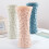 Elegant geometric ceramic-style plastic vase for home and 2