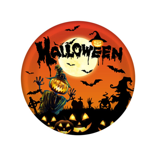 Halloween-spöke- och pumpaslott Pappersmugg och bricka Set 1
