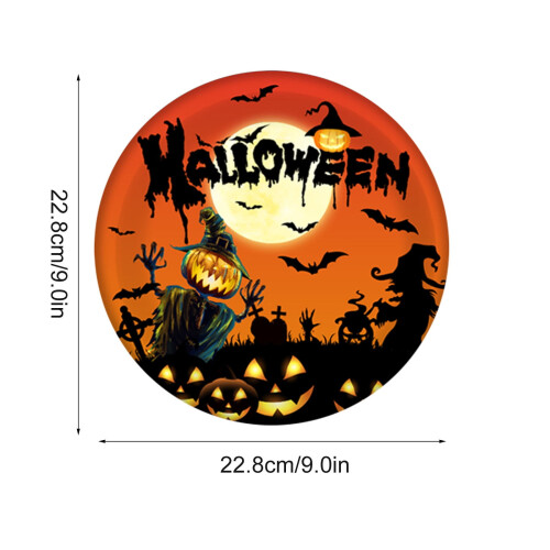 Halloween-spöke- och pumpaslott Pappersmugg och bricka Set 2