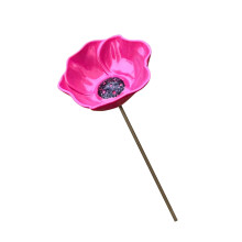 Markante Blumengartendekoration aus Metall, die-Rosa