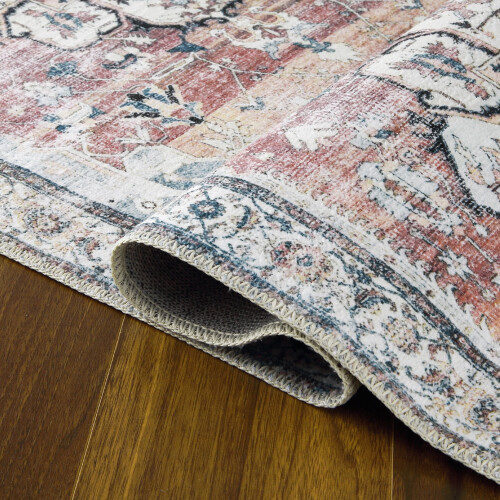 Persian rug runner vintage medallion design 2x6 ft 1