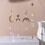 Metallic Star Moon Sun Wind Chime Home Decor 1 Piece 4