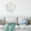 Creative Pattern Stone Wall Clock Acrylic 12-inch 4