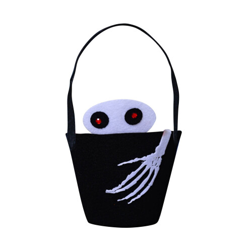 Halloween candy bag spider design cloth bucket 1 piece 1