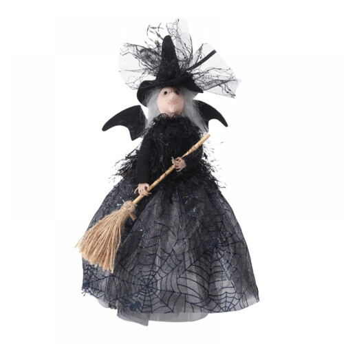 Halloween Witch Doll Ornament for Tree Top or Desk