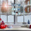 Christmas wall decoration blue snowflake snowman 5