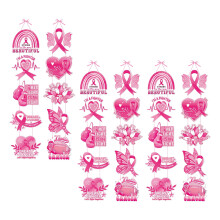 Pair Of Floral Pink Paper Door Decorations For Women-3 pairs