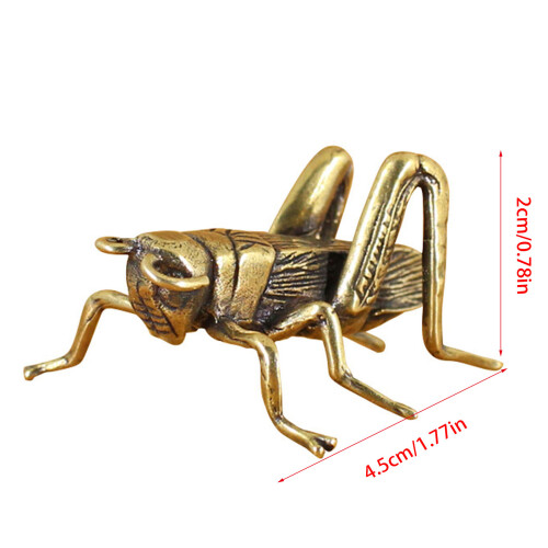 Elegante antike Cricket-Skulptur aus Messing, 2