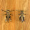 Elegante antike Cricket-Skulptur aus Messing, 4