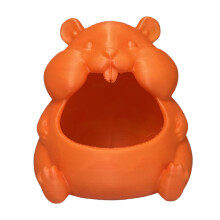 Leuke hamstervormige kom voor bureauopslag en decoratie-Oranje