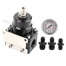Regulator de presiune reglabil pentru combustibil cu orificiu de suprapresiune - Kit de montare a conductei de combustibil Universal6AN, include