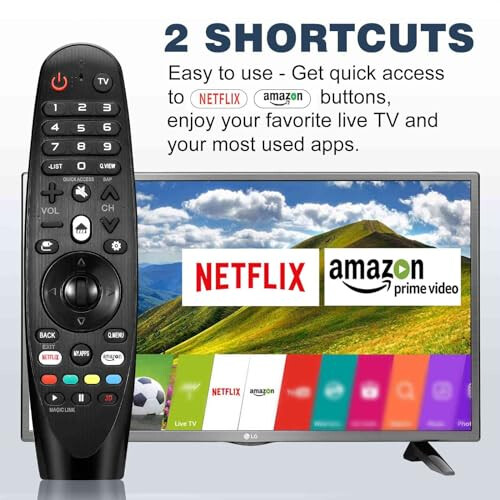 Replacement Magic Remote ANMR18BA for LG Smart TV OLED77C9AUB, Universal with Magic Pointer Control 2