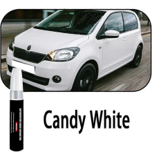 (Candy White) Kompatibler Autolackreparaturstift für Skoda Citigo, Ausbesserungsstift, Lackkratzerentferner, Autolackpflegezubehör