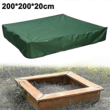 (Grün - 200 x 200 x 20 cm) Wasserdichte Sandkastenabdeckung, Planen-Sandkastenabdeckung, Spielzeug-Sandkastenabdeckung [jkw]