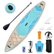 Large 11FT Stand Up Paddle Board Inflatable SUP Surfboard Pump Paddle