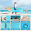 ELECWISH Large 11FT Stand Up Paddle Board Inflatable SUP Surfboard Pump Paddle 7