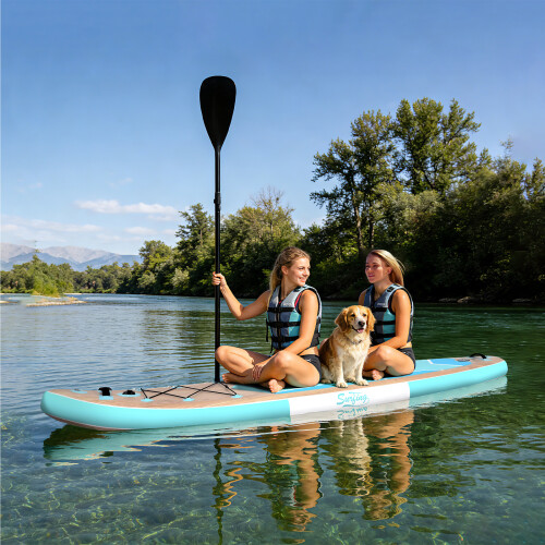 ELECWISH Large 11FT Stand Up Paddle Board Inflatable SUP Surfboard Pump Paddle 1