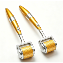 Professional Titanium Microneedle Roller for Facial Home Use for Fine Lines Pores Beauty Device 3PCS