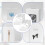 200pcs Clear Sticky Hanging Tabs PVC Wall Mountable Labels For 2