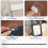 200pcs Clear Sticky Hanging Tabs PVC Wall Mountable Labels For 4