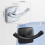 2Pcs Space Saving Wall Mounted Hooks For Hanging Wet-Silver 4