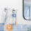 2Pcs Space Saving Wall Mounted Hooks For Hanging Wet-Silver 6