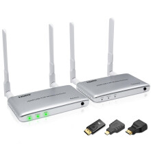 4K Wireless HDMI Transmitter and Receiver with KVM and IR, 1080P Long Range 656FT Extender Kit for TV